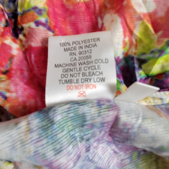 Parsley & Sage Women Multicolor Abstract Print 3/4 Sleeve Tunic Top Small Casual - Picture 5 of 8